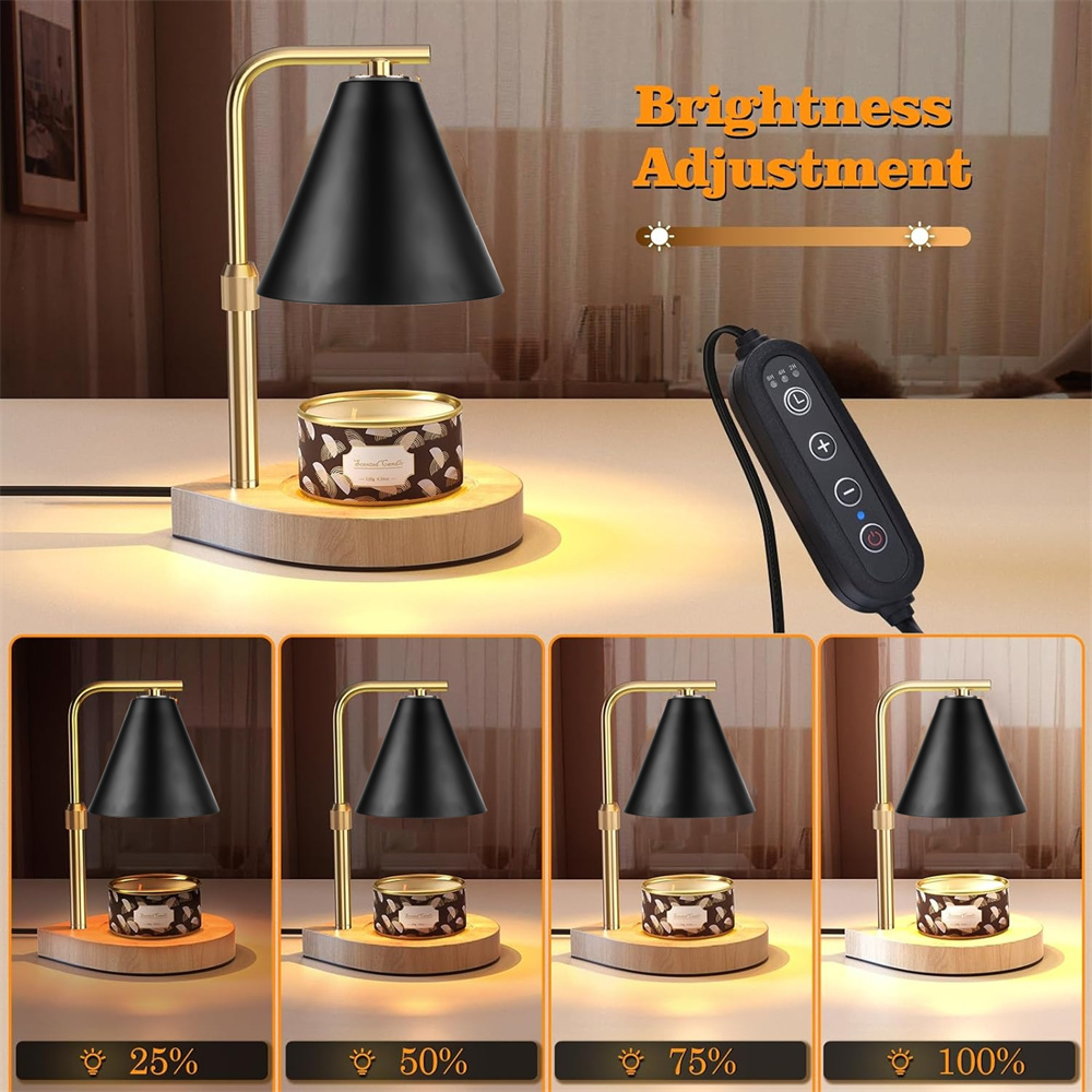 Black Candle Warmer Lamp with  - đánh giá và giá Candle Making Wax Melter