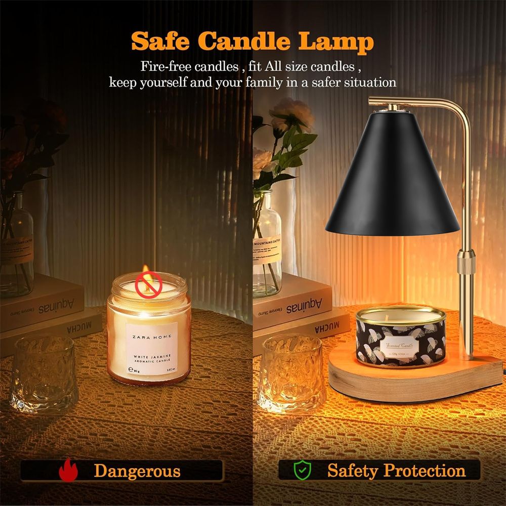 Black Candle Warmer Lamp with  - đánh giá và giá Candle Making Wax Melter