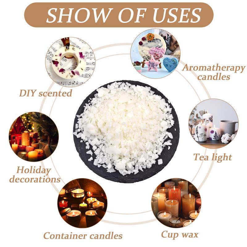 50-1000g Natural Pure Soy Wax  - đánh giá và giá Candle Making Wax Melter