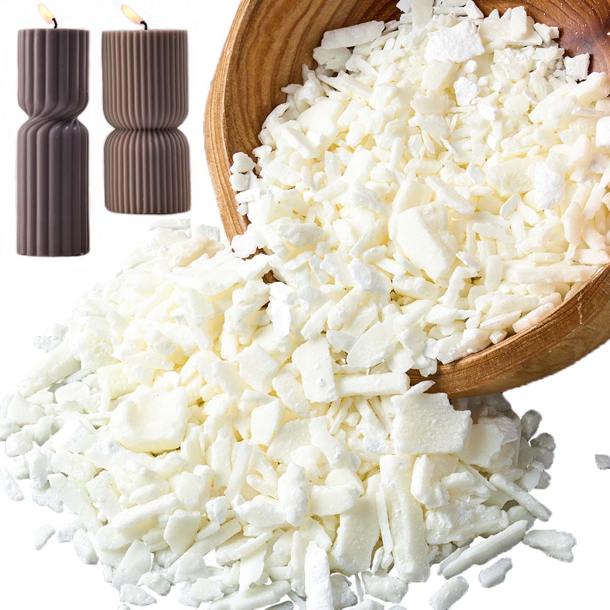 1 Pounds Pure White Soy Wax Fo - đánh giá và giá Candle Making Wax Melter