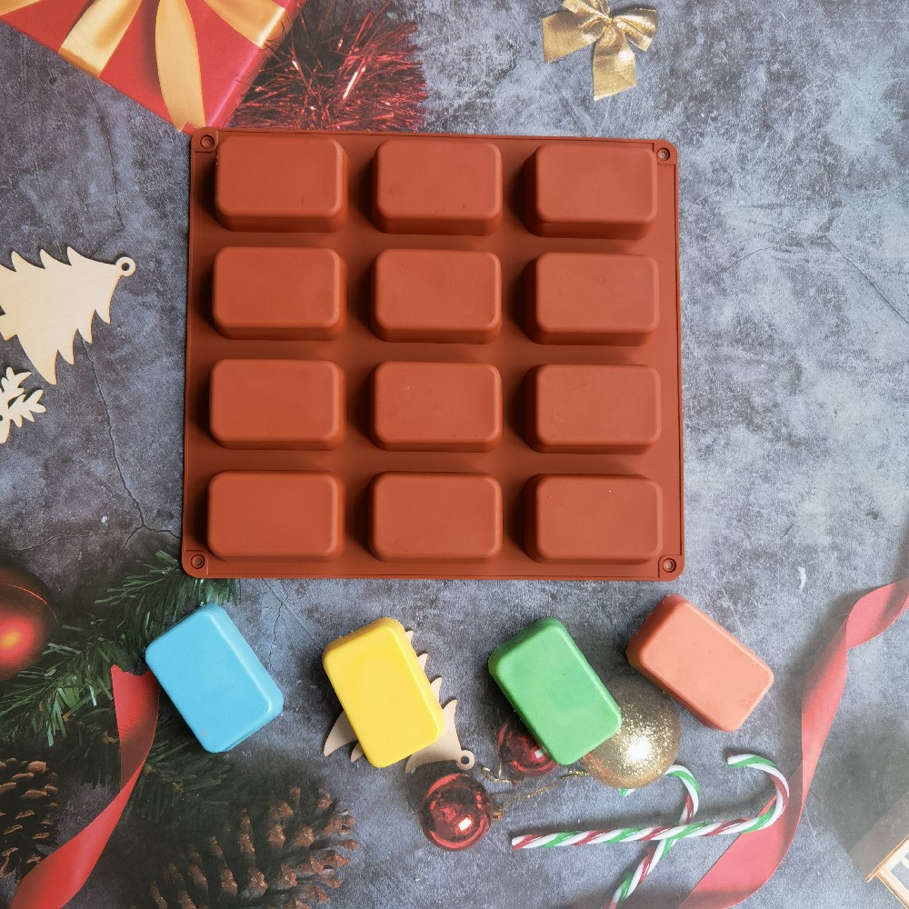 12 Cavity Square Silicone Soap - đánh giá và giá Candle Making Wax Melter